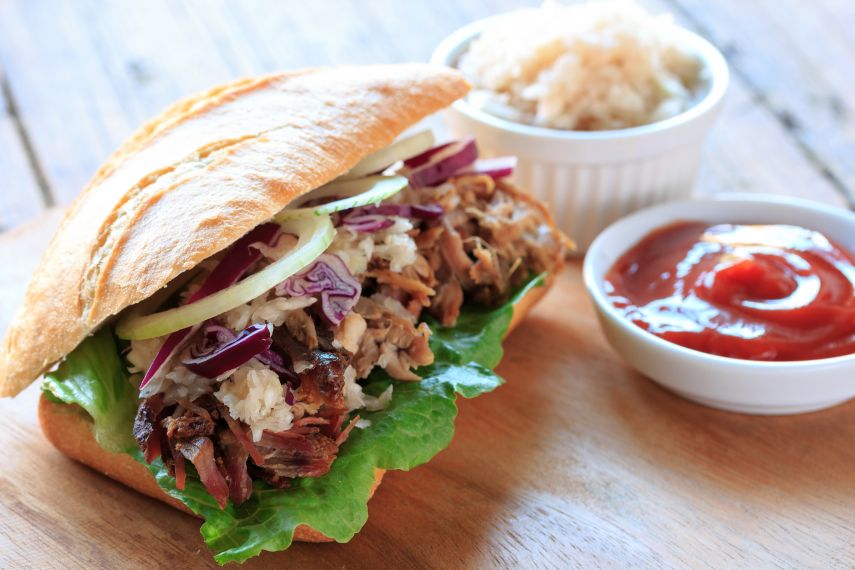 Jackfruit Pulled Pork mit BBQ