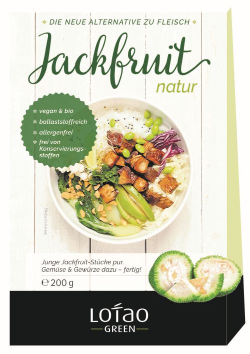 Lotao Green Bio-Jackfruit Fleischersatz natur, vegan