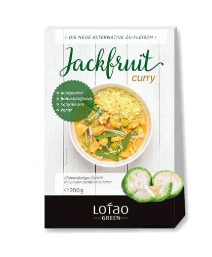 Packung Bio-Jackfruit Fleischersatz Curry, 200g