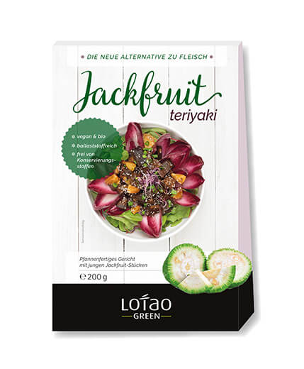 Packung Bio-Jackfruit Fleischersatz Teriyaki, 200g